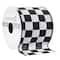 2.5" x 3yd. Black & White Checkered Wired Edge Ribbon by Celebrate It™